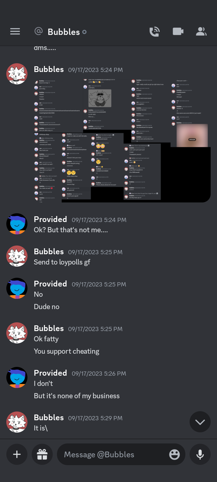 Cheating instance 4